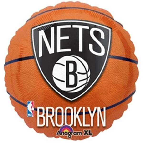 Goldengifts 18 in. Brooklyn Nets Basketball Flat Balloon GO3581760
